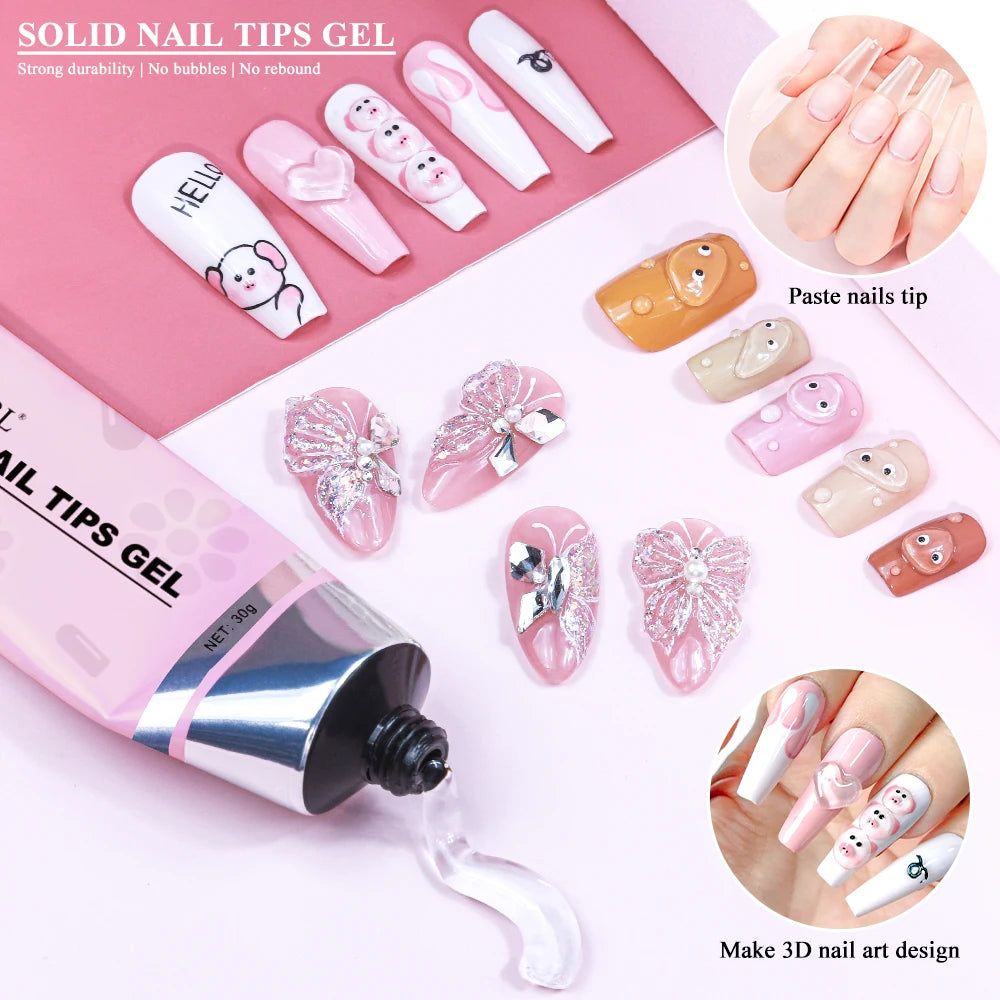 Solid Nail Tips Gel - Des Ongles très Solides !